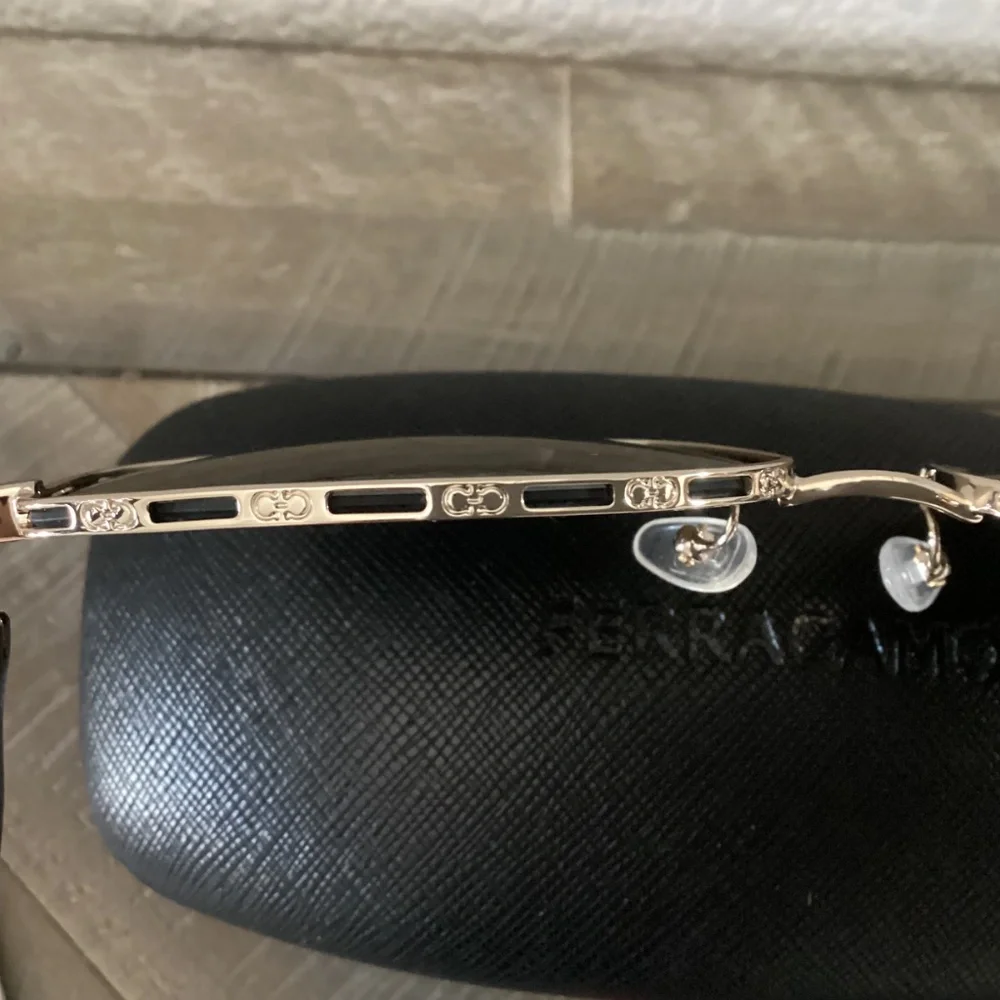 FERRAGAMO Gancini Tea Cup 59mm Gradient Round Sunglasses
